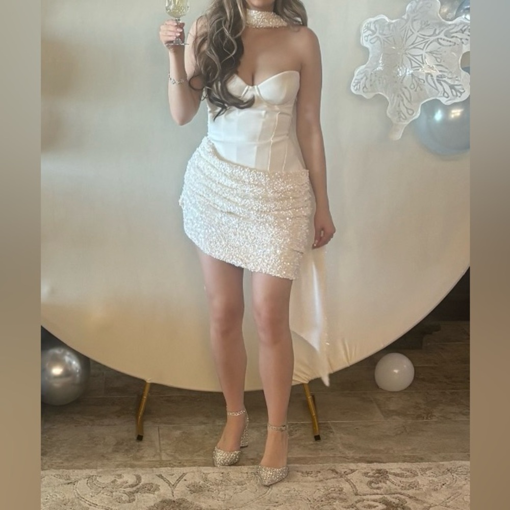 Babyboo Fashion Denise White Mini Dress - Picture 5 of 7